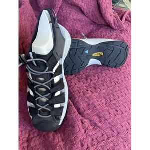 KEEN Astoria West Gray & Black Closed Toe Water Sandals Shoes Womens 8 NEW $130